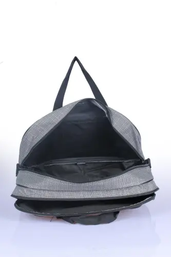 Nil-01 Unısex Havlu Kumaş Hostes Valiz Seyahat Tatil Spor Hastane Çok Gözlü El Ve Omuz Çantası Kabin-A.GRİ - 4