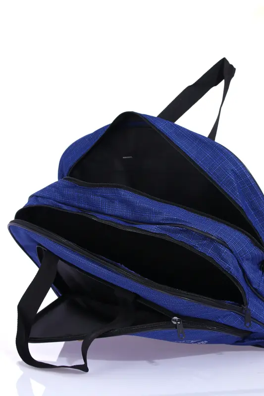 Nil-01 Unısex Havlu Kumaş Hostes Valiz Seyahat Tatil Spor Hastane Çok Gözlü El Ve Omuz Çantası Kabin-MAVİ - 3