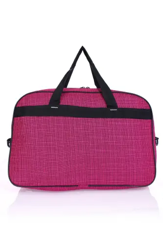 Nil-01 Unısex Havlu Kumaş Hostes Valiz Seyahat Tatil Spor Hastane Çok Gözlü El Ve Omuz Çantası Kabin-PEMBE - 3