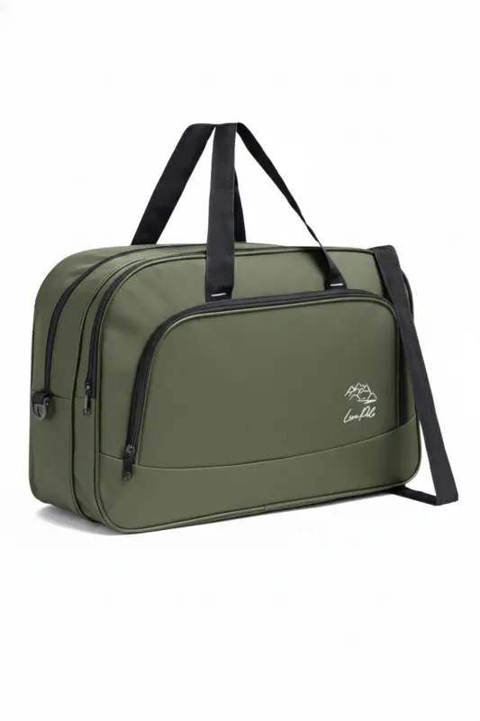 Nil-01 Unısex Havlu Kumaş Hostes Valiz Seyahat Tatil Spor Hastane Çok Gözlü El Ve Omuz Çantası Kabin-YEŞİL - FIYAKA