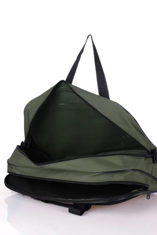 Nil-01 Unısex Havlu Kumaş Hostes Valiz Seyahat Tatil Spor Hastane Çok Gözlü El Ve Omuz Çantası Kabin-YEŞİL - 4