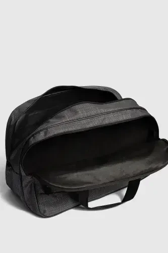 Nil-01 Unisex Terry Cloth Hostess Suitcase Travel Holiday Sports Hospital Multi-Compartment Hand and Shoulder Bag Cabin-SMOKE - 5