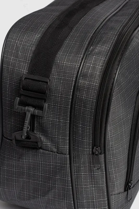 Nil-01 Unisex Terry Cloth Hostess Suitcase Travel Holiday Sports Hospital Multi-Compartment Hand and Shoulder Bag Cabin-SMOKE - 5