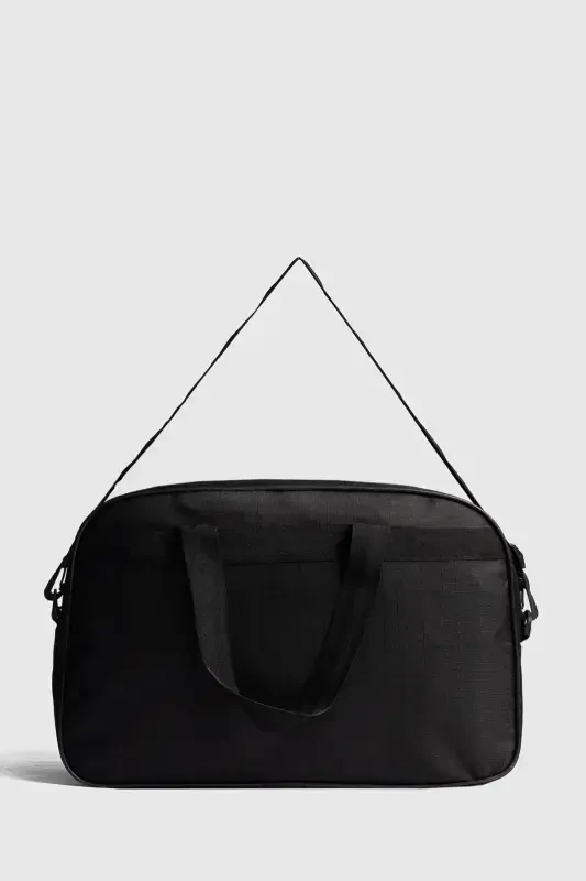 nil-01 UNISEX ТКАНЬ ДЛЯ ПОЛОТЕНЕЦ БОРТПРОВОДНИК ЧЕМОДАН ПУТЕШЕСТВИЕ ОТДЫХ СПОРТ БОЛЬНИЦА МНОГОКАРМАННАЯ РУЧНАЯ И ПЛЕЧЕВАЯ СУМКА САЛОН-Полотенце Черный - 3