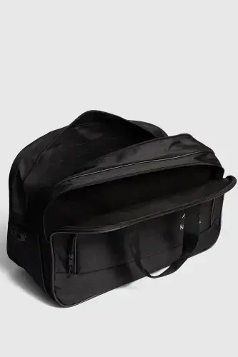 nil-01 UNISEX ТКАНЬ ДЛЯ ПОЛОТЕНЕЦ БОРТПРОВОДНИК ЧЕМОДАН ПУТЕШЕСТВИЕ ОТДЫХ СПОРТ БОЛЬНИЦА МНОГОКАРМАННАЯ РУЧНАЯ И ПЛЕЧЕВАЯ СУМКА САЛОН-Полотенце Черный - 4