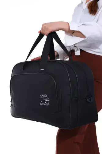 Nil-01 Unisex Towel Fabric Cabin Suitcase Travel Vacation Sport Hospital Multi-Pocket Hand and Shoulder Bag - FIYAKA (1)