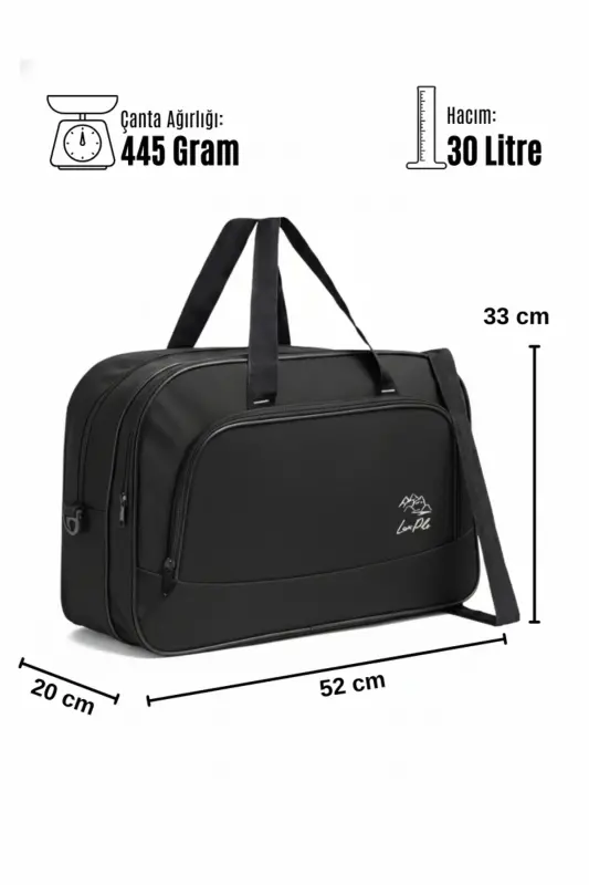 Nil-01 Unisex Towel Fabric Cabin Suitcase Travel Vacation Sport Hospital Multi-Pocket Hand and Shoulder Bag - 7