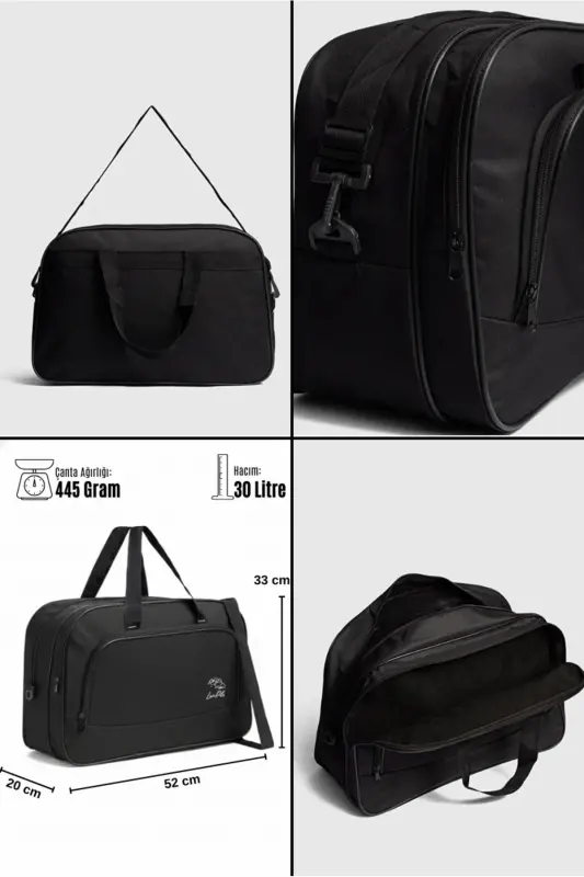 Nil-01 Unisex Towel Fabric Cabin Suitcase Travel Vacation Sport Hospital Multi-Pocket Hand and Shoulder Bag - 8