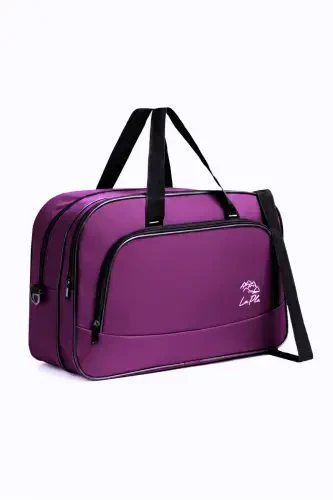 Nil-01 Unisex Towel Fabric Hostess Suitcase Travel Vacation Sport Hospital Multi-Pocket Hand And Shoulder Bag Cabin - 1