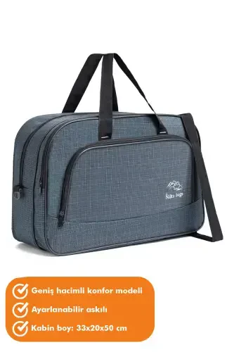 Nil-01 Unisex Towel Fabric Hostess Suitcase Travel Vacation Sport Hospital Multi-Pocket Hand And Shoulder Bag Cabin - FIYAKA (1)