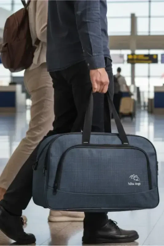 Nil-01 Unisex Towel Fabric Hostess Suitcase Travel Vacation Sport Hospital Multi-Pocket Hand And Shoulder Bag Cabin - FIYAKA