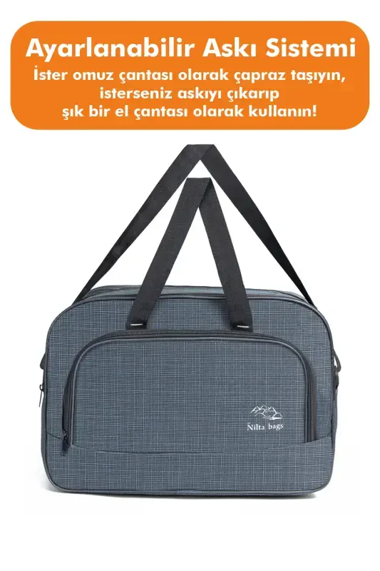 Nil-01 Unisex Хостес Чехол для путешествий, Отдых, Спорт, Больница Многокарманная Ручная и Наплечная Сумка Кабина из махровой ткани - 3