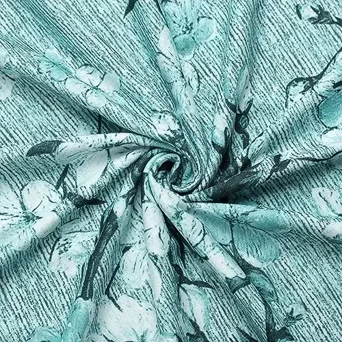 Ninedaily ayollar tunikasi yozgi qisqa yengli keng V bo'yinli nafis ko'ylak bluzkasi - 4