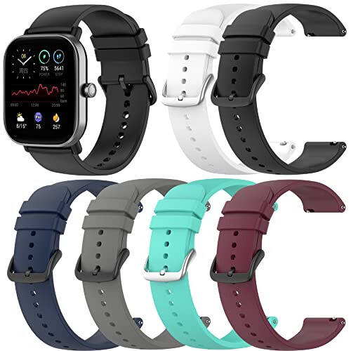 NineHorse Silicone Bands Compatible with EGQINR, Watch Bands for Women Men, Wristbands Adjustable Replacement Bands Strap for EGQINR Smart Watch Band Accessories - 1