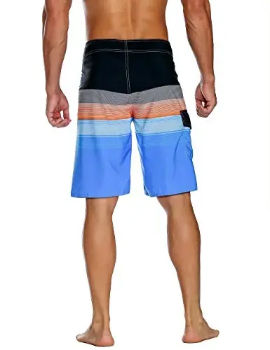 ninovino Men's Sportwear Swim Trunks Quick Dry Board Shorts with Lining - 2