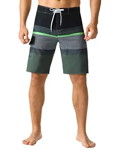 ninovino Men's Sportwear Swim Trunks Quick Dry Board Shorts with Lining - NINOVINO