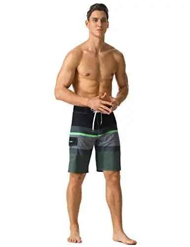 ninovino Men's Sportwear Swim Trunks Quick Dry Board Shorts with Lining - 5