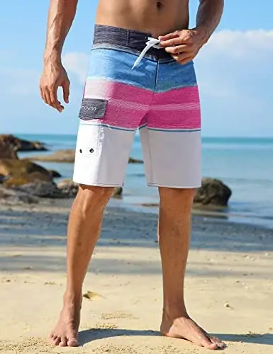 ninovino Men's Sportwear Swim Trunks Quick Dry Board Shorts with Lining - MODAZONE (1)