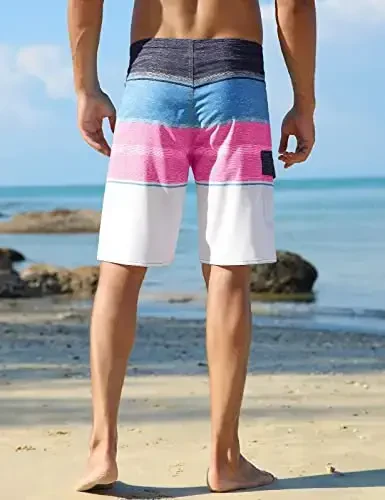 ninovino Men's Sportwear Swim Trunks Quick Dry Board Shorts with Lining - 3