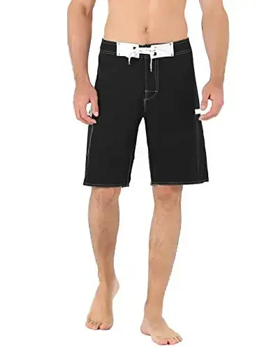 ninovino Men's Sportwear Swim Trunks Quick Dry Board Shorts with Lining - 1