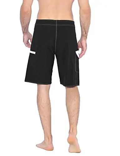 ninovino Men's Sportwear Swim Trunks Quick Dry Board Shorts with Lining - 4