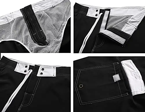 ninovino Men's Sportwear Swim Trunks Quick Dry Board Shorts with Lining - 5