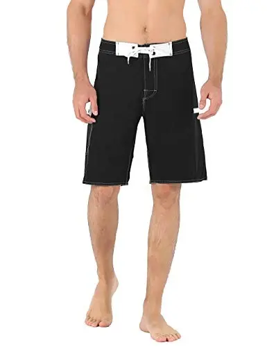 ninovino Men's Sportwear Swim Trunks Quick Dry Board Shorts with Lining - NINOVINO