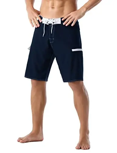ninovino Men's Sportwear Swim Trunks Quick Dry Board Shorts with Lining - NINOVINO (1)