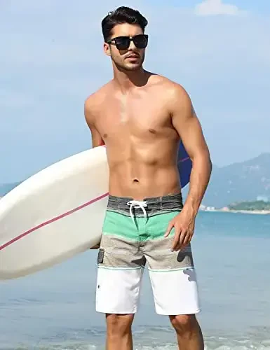 ninovino Men's Sportwear Swim Trunks Quick Dry Board Shorts with Lining - 4