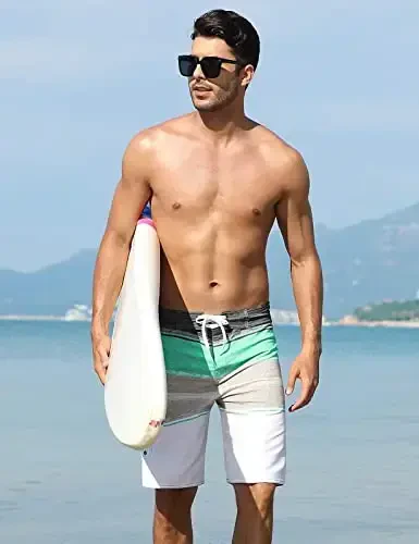 ninovino Men's Sportwear Swim Trunks Quick Dry Board Shorts with Lining - 5