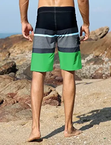 ninovino Men's Sportwear Swim Trunks Quick Dry Board Shorts with Lining - 3