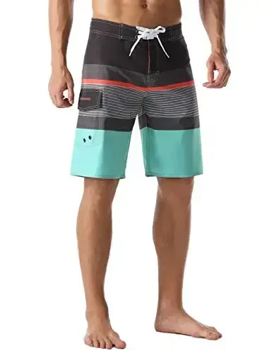 ninovino Men's Sportwear Swim Trunks Quick Dry Board Shorts with Lining - 1