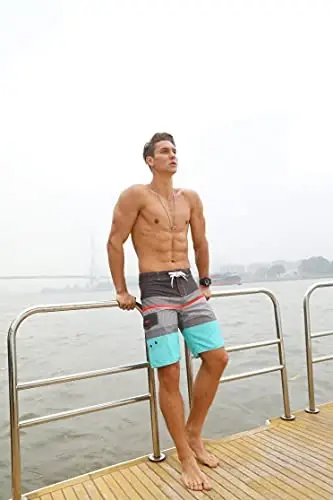 ninovino Men's Sportwear Swim Trunks Quick Dry Board Shorts with Lining - 4