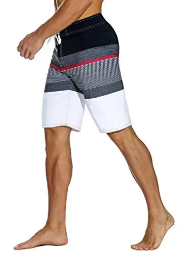 ninovino Men's Sportwear Swim Trunks Quick Dry Board Shorts with Lining - 4