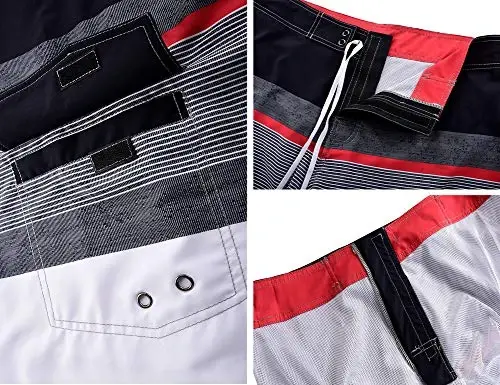 ninovino Men's Sportwear Swim Trunks Quick Dry Board Shorts with Lining - 5