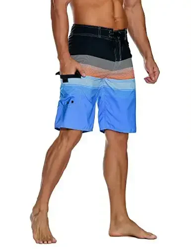 ninovino Men's Sportwear Swim Trunks Quick Dry Board Shorts with Lining - 3