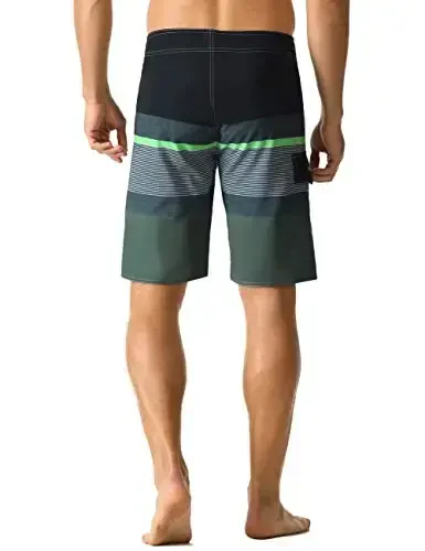 ninovino Men's Sportwear Swim Trunks Quick Dry Board Shorts with Lining - 2