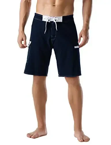ninovino Men's Sportwear Swim Trunks Quick Dry Board Shorts with Lining 
