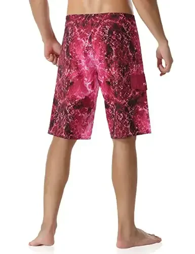 ninovino Men's Sportwear Swim Trunks Quick Dry Board Shorts with Lining - 4