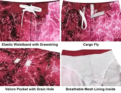 ninovino Men's Sportwear Swim Trunks Quick Dry Board Shorts with Lining - 6