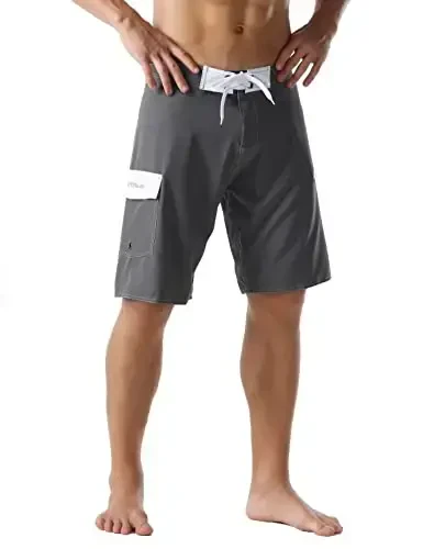 ninovino Men's Sportwear Swim Trunks Quick Dry Board Shorts with Lining - NINOVINO (1)