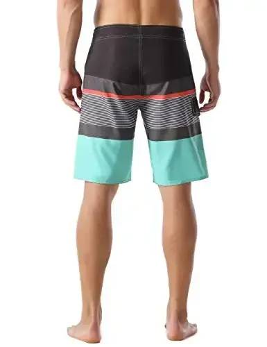 ninovino Men's Sportwear Swim Trunks Quick Dry Board Shorts with Lining - 2