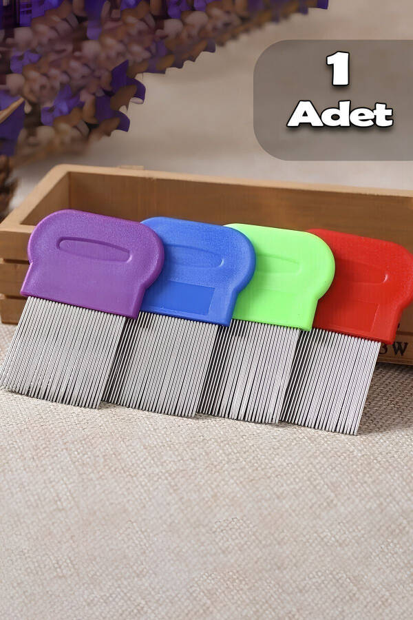 Nit and Flea Comb Hair Cleaning Brush Handled Hair Care Comb Set Cat Dog Hair Collection Flea Dust - 1