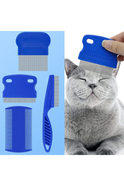 Nit Comb Set Cat Flea Collar Pet Care Set Nit Comb Cat Dog Shaver - 1