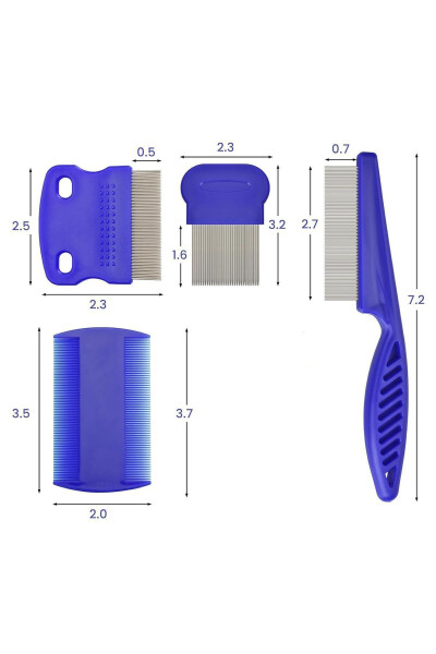 Nit Comb Set Cat Flea Collar Pet Care Set Nit Comb Cat Dog Shaver - 2