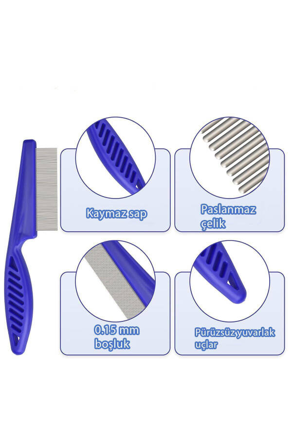 Nit Comb Set Cat Flea Collar Pet Care Set Nit Comb Cat Dog Shaver - 3