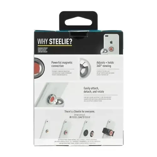 Nite Ize Steelie Orbiter Dash Kit - Magnetic Dashboard Phone Mount - Easy-to-Use & Durable Cell Phone Car Holder - 6