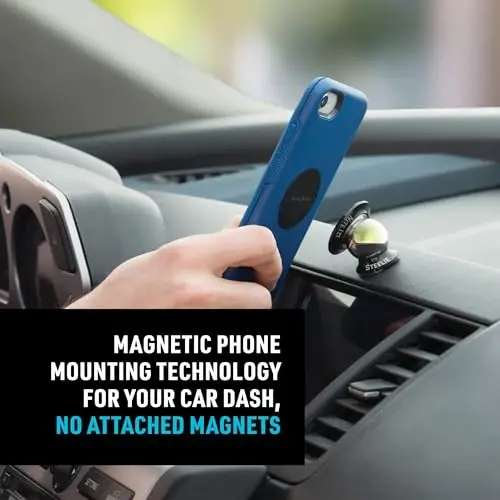 Nite Ize Steelie Orbiter Dash Kit - Magnetic Dashboard Phone Mount - Easy-to-Use & Durable Cell Phone Car Holder - 3