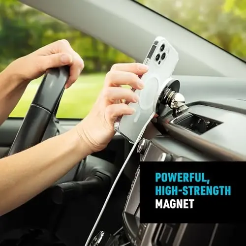 Nite Ize Steelie Orbiter Plus Dash Mount - Avtomobil panellari uchun magnit telefon o'rnatgichi - Avtomobil paneli va mobil telefon aksessuarlari - Neodim magnitlari - 3