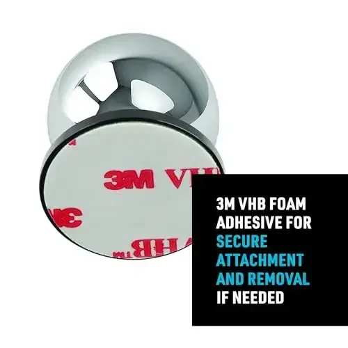 Nite Ize Steelie Original Dash Kit - Avtomobil paneli uchun magnit telefon ushlagichi - Kuchli Steelie magnit va 3M VHB yopishtiruvchi bilan avtomobil telefon ushlagichi - 6